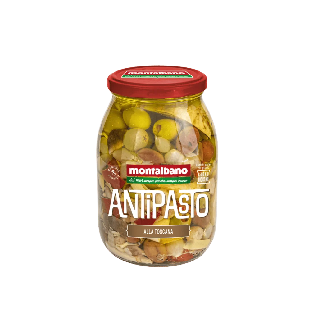 vasetto con antipasto alla toscana