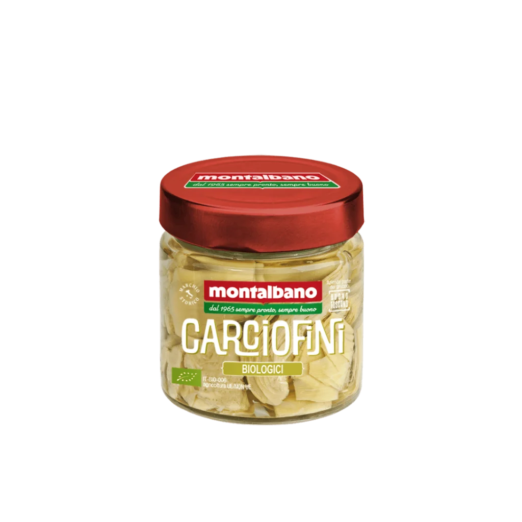 vasetto con carciofini bio sott'olio