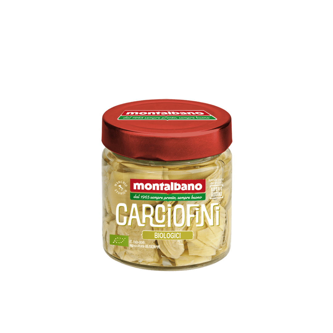 vasetto con carciofini bio sott'olio