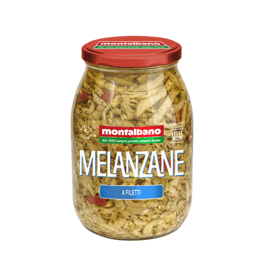 vasetto con melanzane a filetti