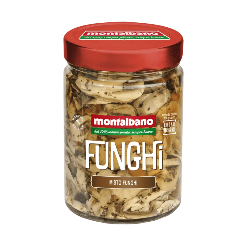 vasetto con misto funghi