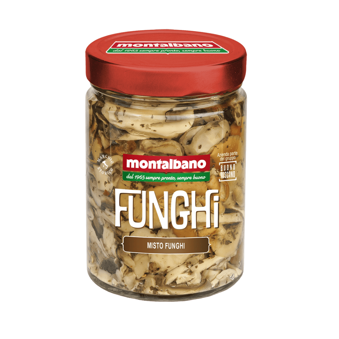 vasetto con misto funghi