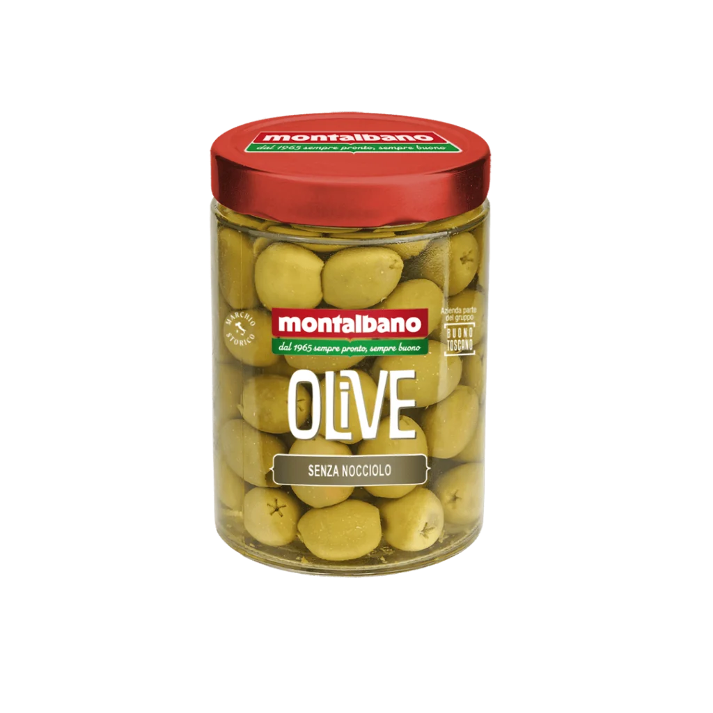 vasetto con olive senza nocciolo