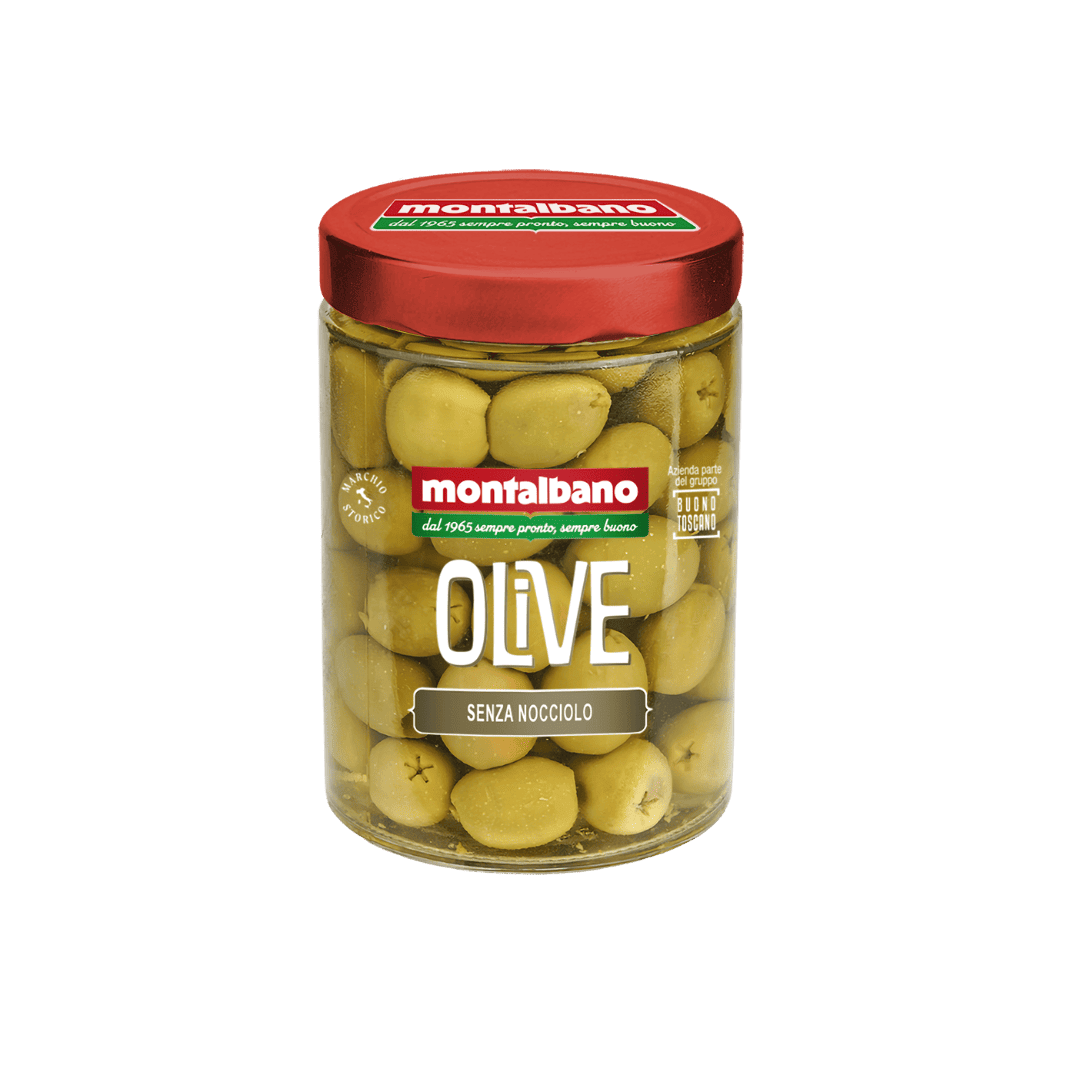 vasetto con olive senza nocciolo