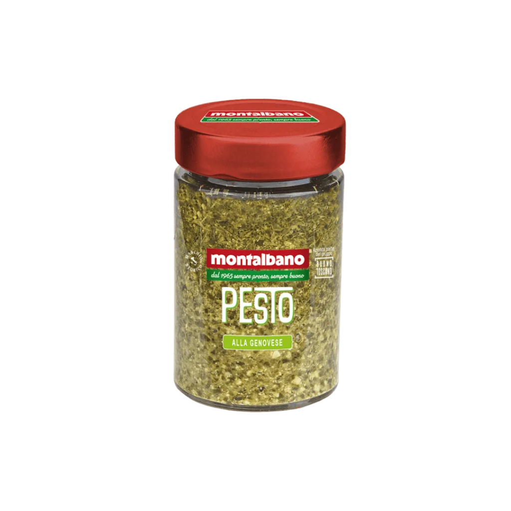 vasetto con pesto al basilico