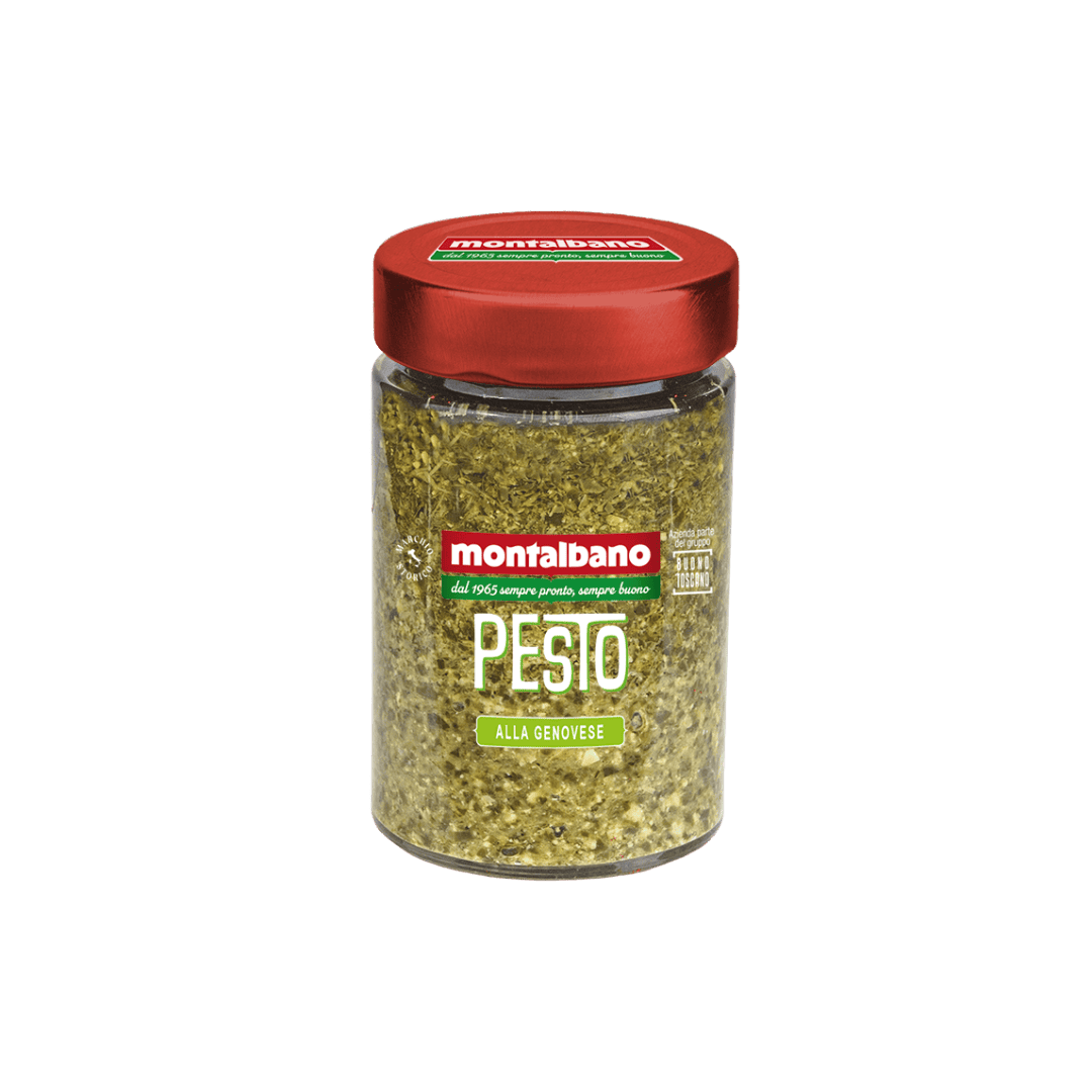vasetto con pesto al basilico
