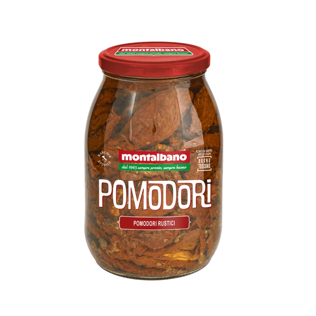 vasetto con pomodori secchi sott'olio