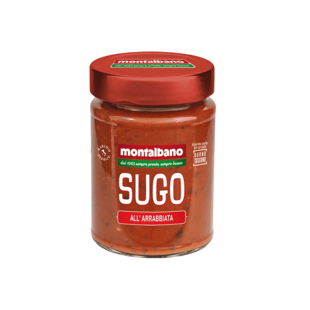 vasetto con sugo all'arrabbiata